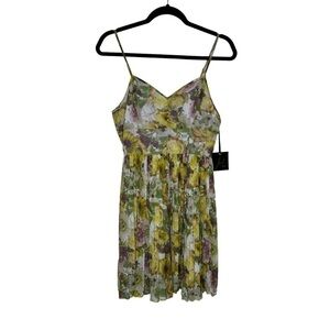 Jack BB Dakota Floral pleated mini dress NWT